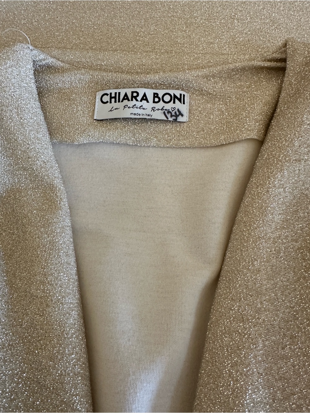 ChiaraBoniLaPetiteRobe Jara Starry MetallicTwistFrontMIDI Dress,IT42=US6/M,new - Picture 10 of 13